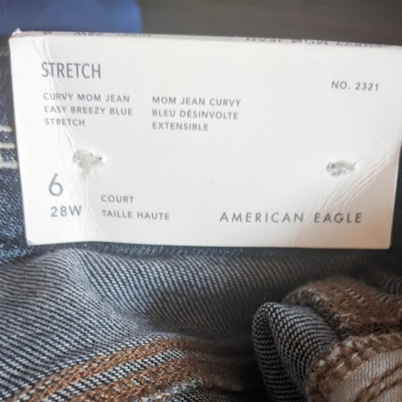 American Eagle - Curvy Mom Jean Stretch 2321 | Size 6 Short | Breezy Blue - Picture 4 of 15